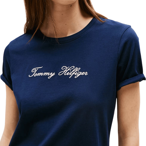 Tommy Hilfiger T-shirt Tommy Hilfiger - T-shirt con logo ricamato XS  - Francavilla Moda